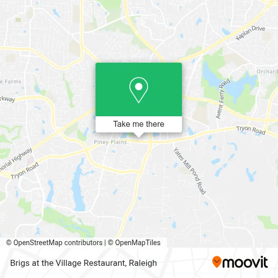 Brigs at the Village Restaurant map