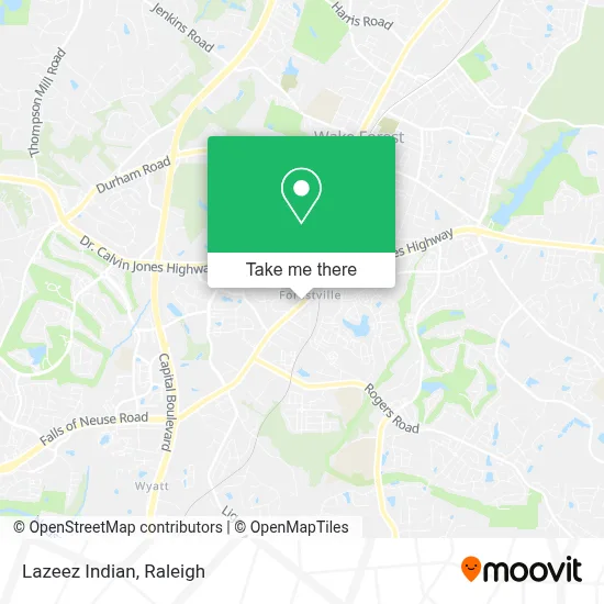 Lazeez Indian map