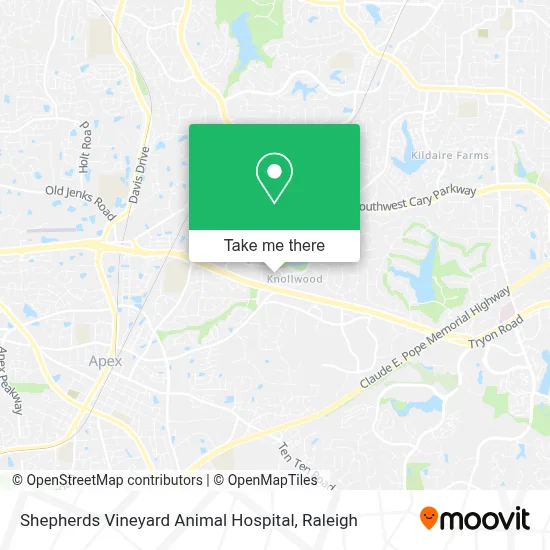 Shepherds Vineyard Animal Hospital map
