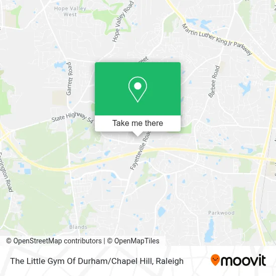 The Little Gym Of Durham / Chapel Hill map