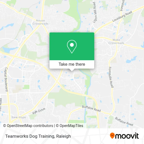 Teamworks Dog Training map