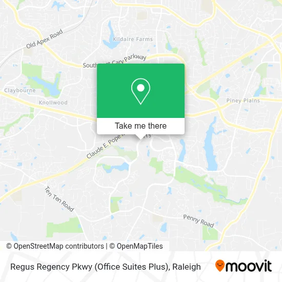 Regus Regency Pkwy (Office Suites Plus) map
