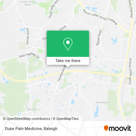 Duke Pain Medicine map