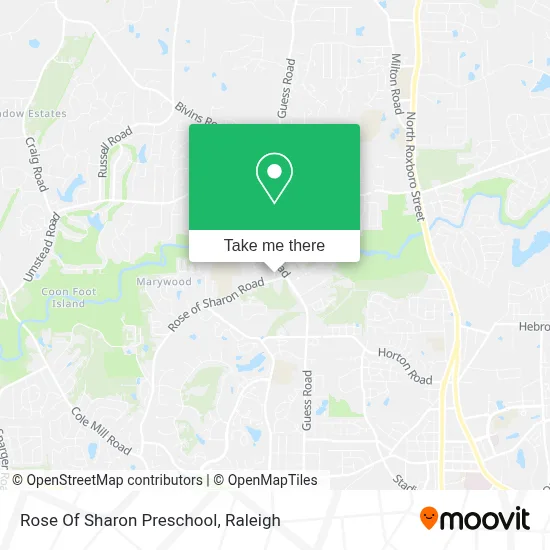 Rose Of Sharon Preschool map