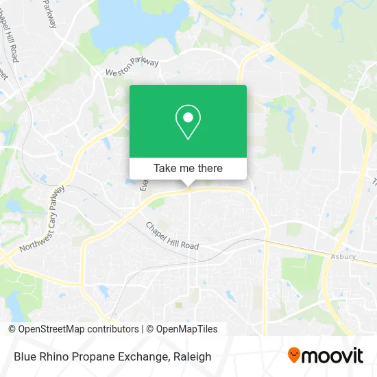 Blue Rhino Propane Exchange map