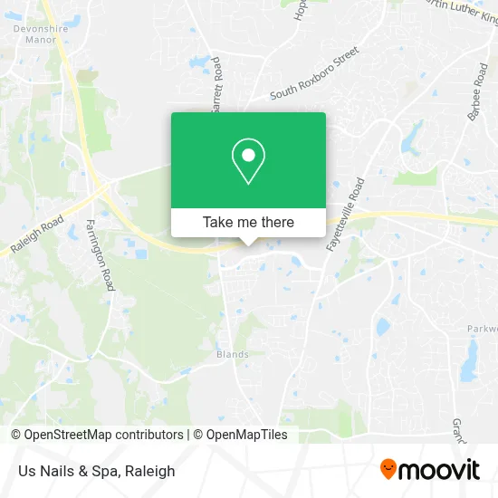 Us Nails & Spa map