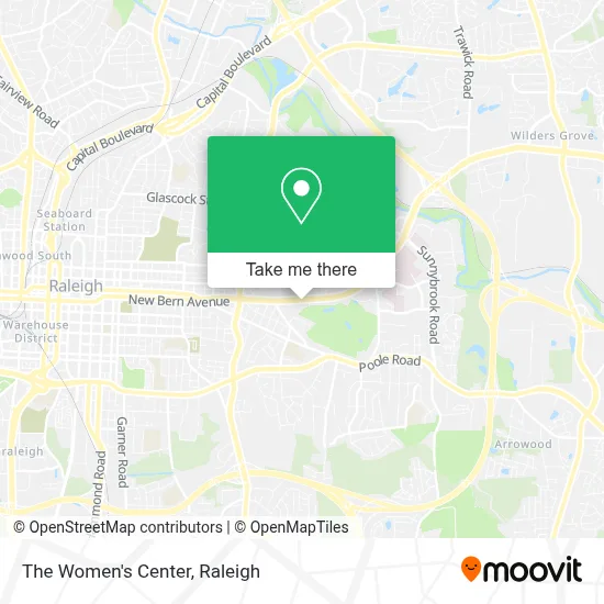The Women's Center map