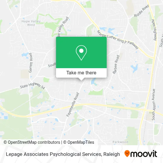 Lepage Associates Psychological Services map