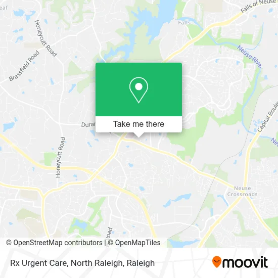 Rx Urgent Care, North Raleigh map