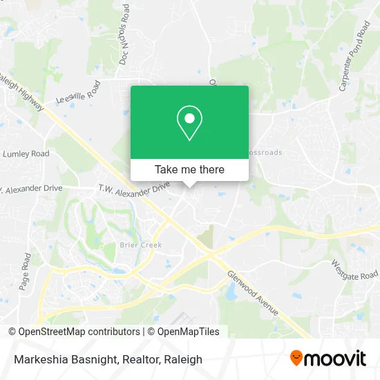 Markeshia Basnight, Realtor map