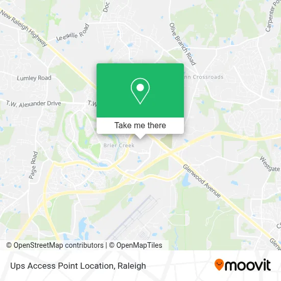 Ups Access Point Location map