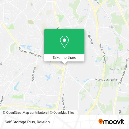 Self Storage Plus map