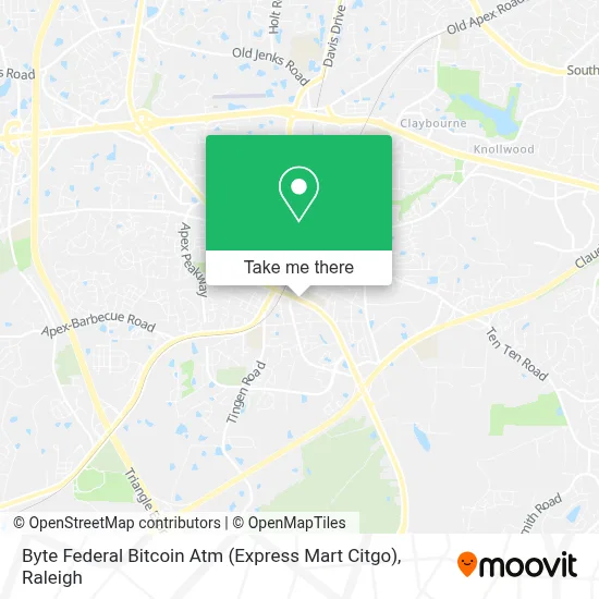 Byte Federal Bitcoin Atm (Express Mart Citgo) map