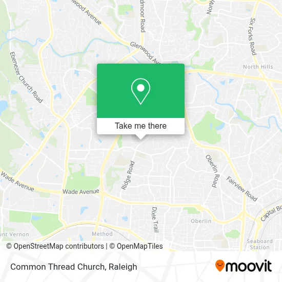 Common Thread Church map