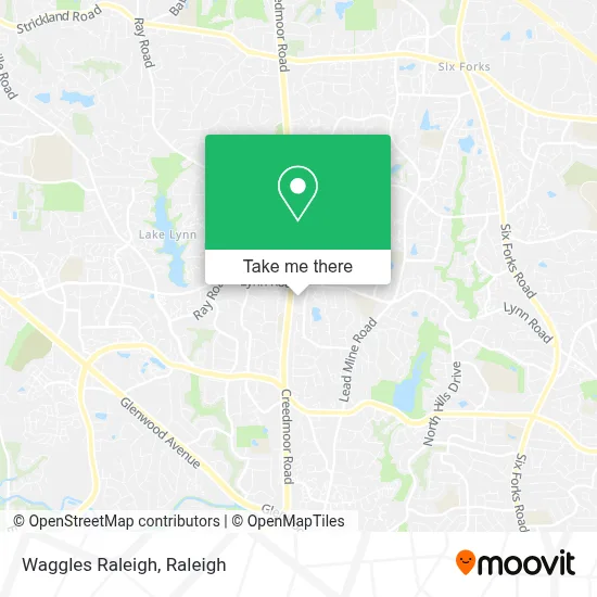 Waggles Raleigh map
