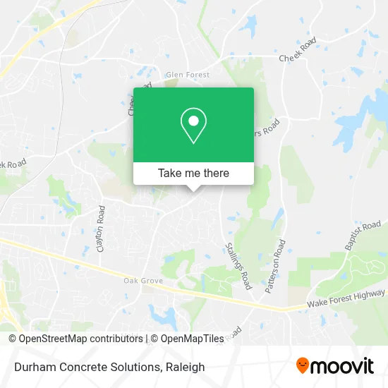 Durham Concrete Solutions map