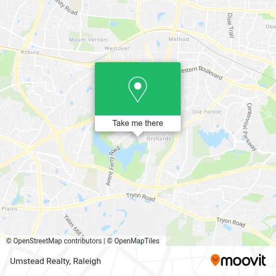 Umstead Realty map