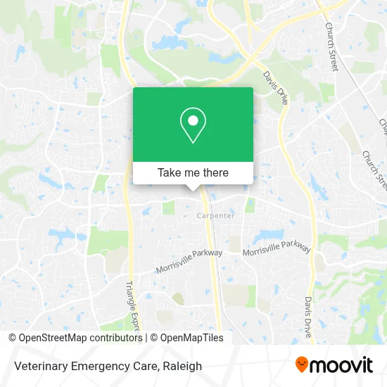 Veterinary Emergency Care map