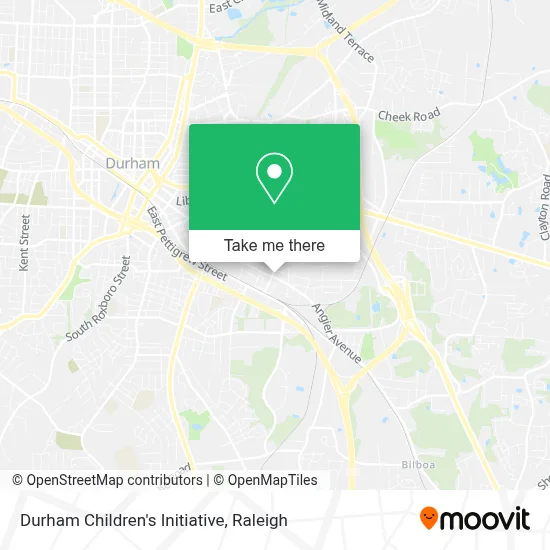 Durham Children's Initiative map