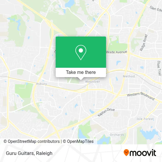 Guru Guitars map