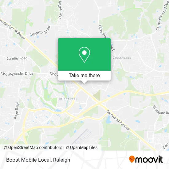 Boost Mobile Local map