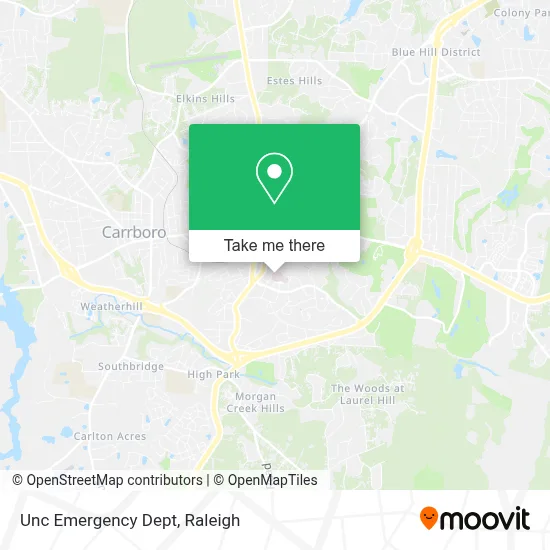Unc Emergency Dept map