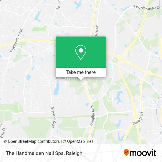 The Handmaiden Nail Spa map