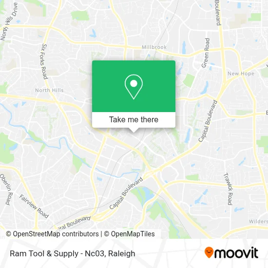 Ram Tool & Supply - Nc03 map