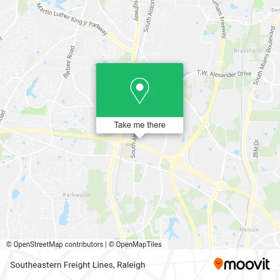 Southeastern Freight Lines map