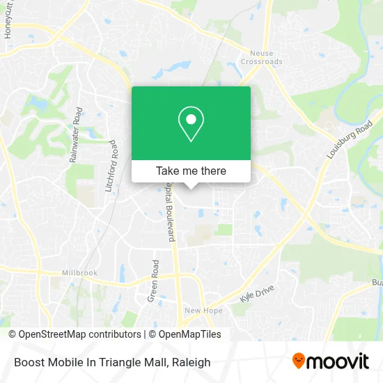 Boost Mobile In Triangle Mall map