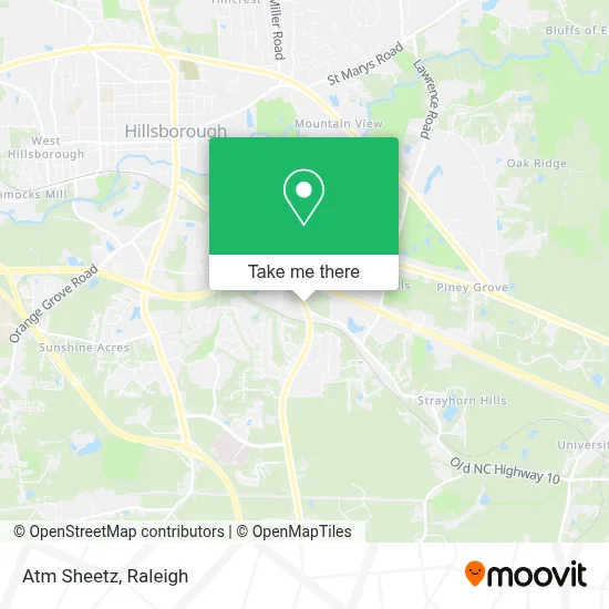 Atm Sheetz map