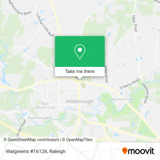 Walgreens #16128 map