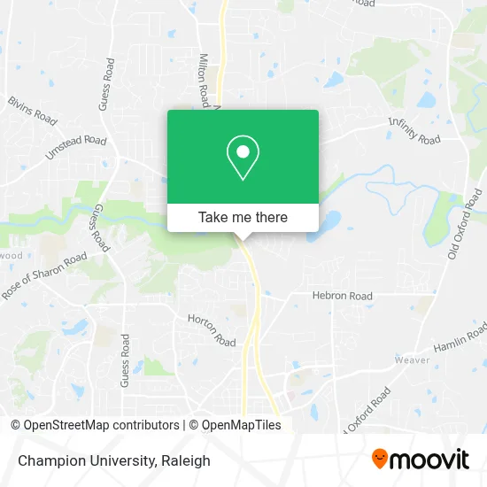Champion University map