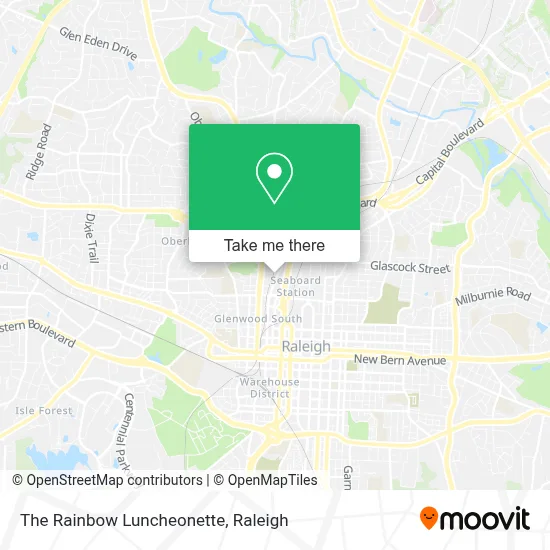The Rainbow Luncheonette map