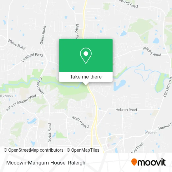 Mccown-Mangum House map