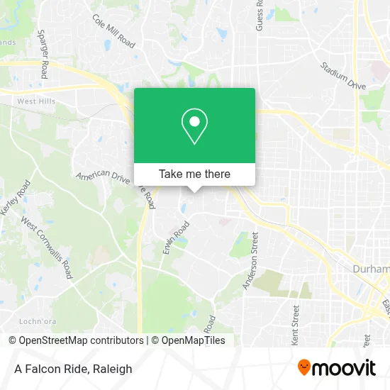 A Falcon Ride map
