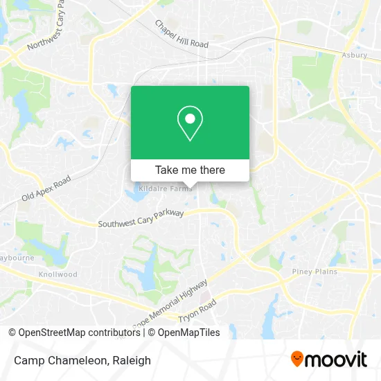 Camp Chameleon map
