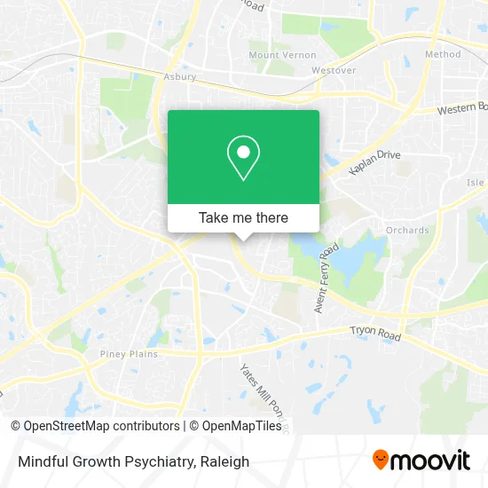 Mindful Growth Psychiatry map