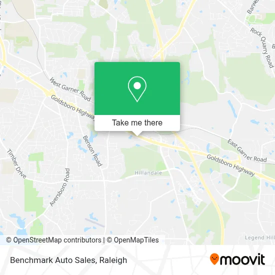 Benchmark Auto Sales map