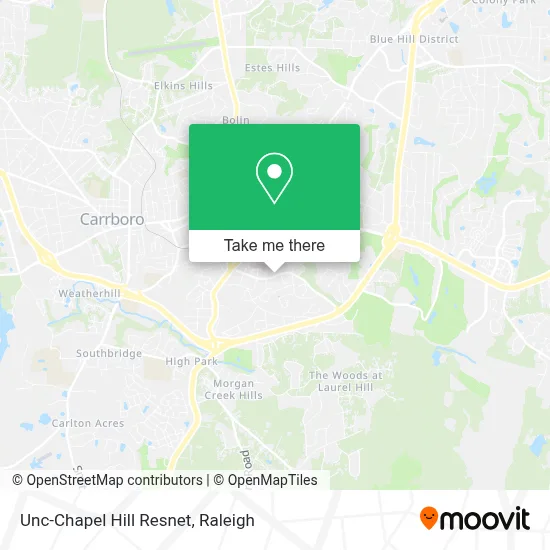 Unc-Chapel Hill Resnet map