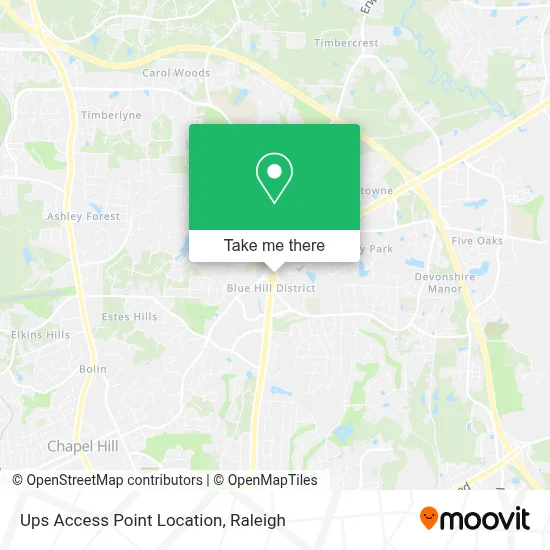 Ups Access Point Location map