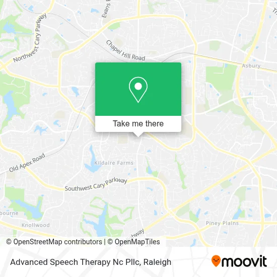 Advanced Speech Therapy Nc Pllc map