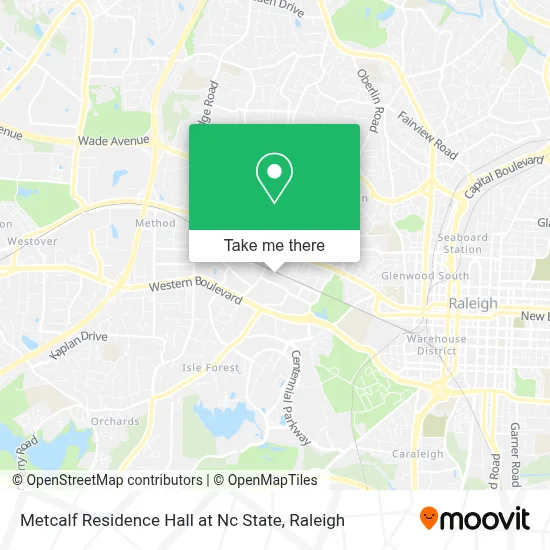 Metcalf Residence Hall at Nc State map