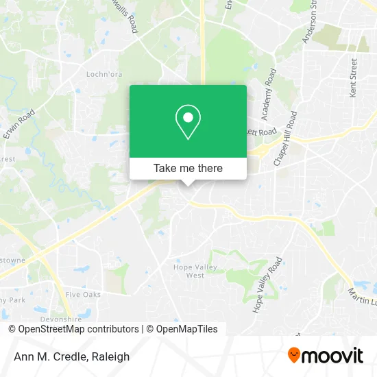 Ann M. Credle map