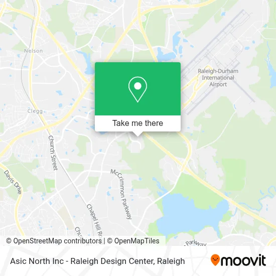 Asic North Inc - Raleigh Design Center map