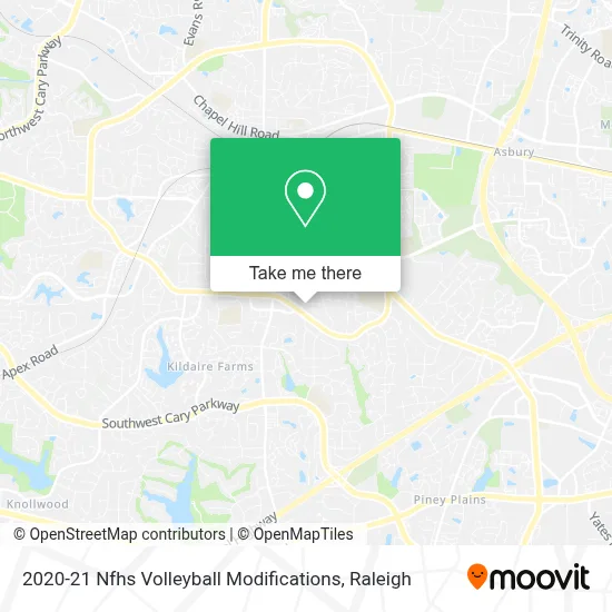 2020-21 Nfhs Volleyball Modifications map