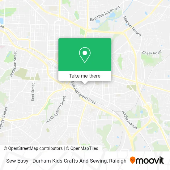 Sew Easy - Durham Kids Crafts And Sewing map