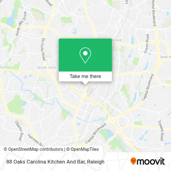 88 Oaks Carolina Kitchen And Bar map