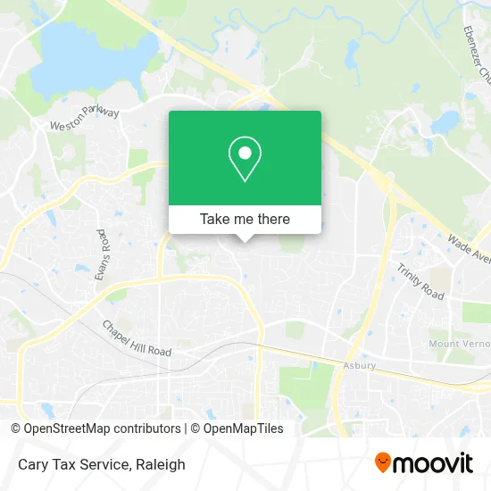 Cary Tax Service map