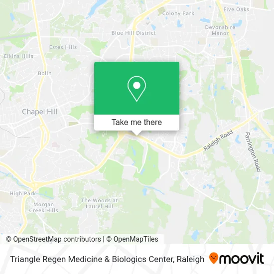 Triangle Regen Medicine & Biologics Center map
